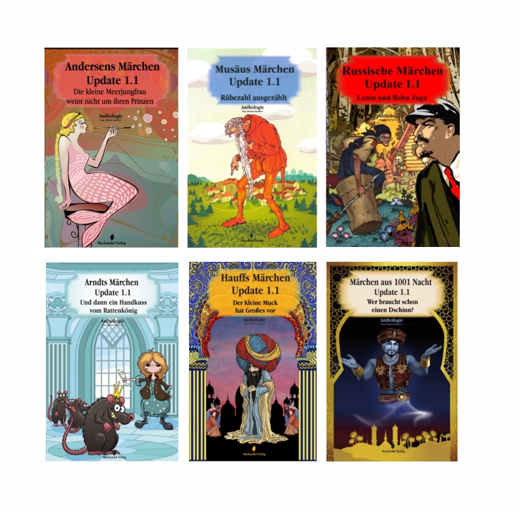 Märchen-Adaptionen in 6 Anthologie-Sammlungen